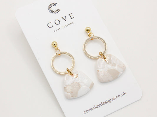 Handmade Terrazzo Polymer Clay Earrings by Cove Clay Designs