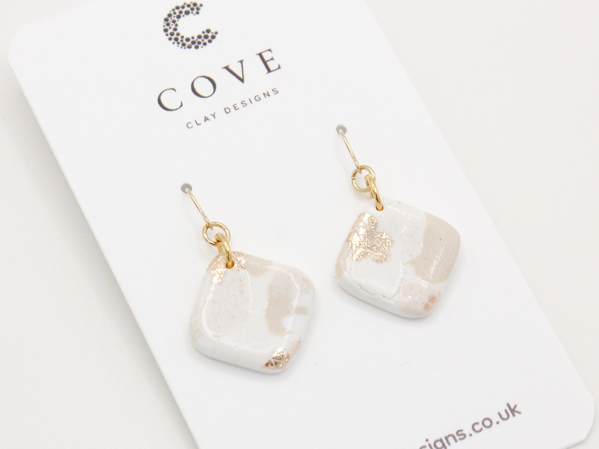 Handmade Terrazzo Polymer Clay Earrings by Cove Clay Designs