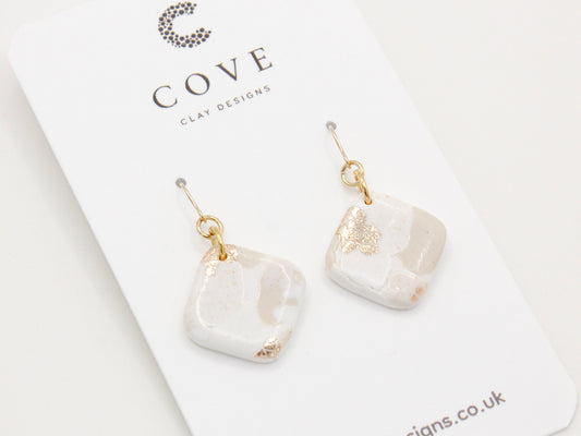 Handmade Terrazzo Polymer Clay Earrings by Cove Clay Designs